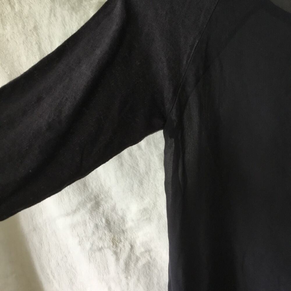 Marseille Gray Sheer Asymmetrical Hem Tunic - Picture 13 of 16